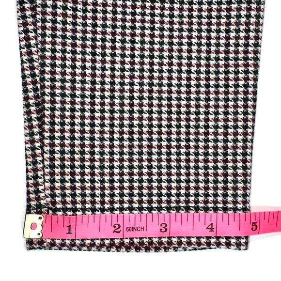 Zara Houndstooth High Rise Skinny Dress Pant Legging Size Medium - Picture 16 of 16